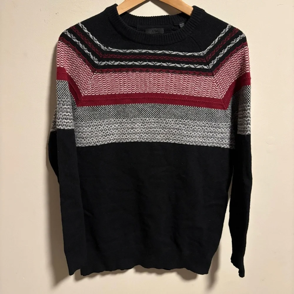 ATM Anthony Thomas Melillo Men’s Fair Isle Sweater Merino Wool- Size XS